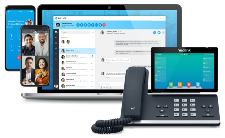 VOIP phone and the applications that support it.